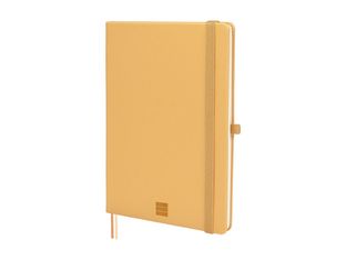 Finocam Nexo - Cuaderno - A5 (148 x 210 mm) - 72 hojas / 144 páginas - papel blanco roto - punteado - cubierta camel - poliuretano (PU)