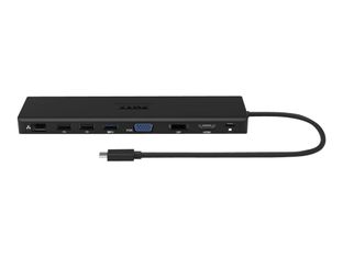 PORT connect TRIPLE SCREEN TRAVEL - Station d'accueil - USB-C 3.1 Gen 2 - DP, HDMI, VGA - 1GbE
