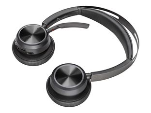 Poly Voyager Focus 2 - Micro-casque - sur-oreille - Bluetooth - sans fil, filaire - USB-C via un adaptateur Bluetooth - noir - Certifié pour Microsoft Teams