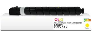 Cartouche laser remanufacturée Canon C-EXV58 - jaune - Owa