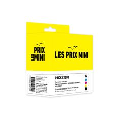 Cartouche compatible Canon PGI-1500 - Pack de 4 - noir, cyan, magenta, jaune - Les prix mini
