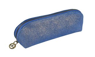 Quo Vadis - Trousse - Triangle - Julo - 21x6,5x6,5 cm - Cuir de vachette suédé - 1 compartiment(s)