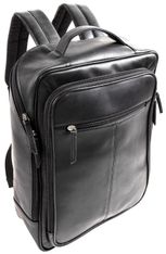 Quo Vadis - Sac à dos - Rangers - Noir - 43x30x14 cm - Cuir pleine fleur de buffle - 2 compartiment(s) - Avec bretelles et poignée