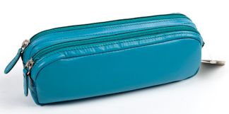 Quo Vadis - Trousse - Rectangle - Satiny - 21x6x7 cm - Cuir pleine fleur de vachette - 1 compartiment(s)