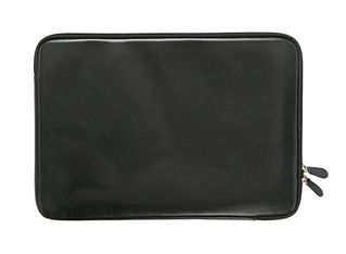 Quo Vadis - Housse ordinateur - Satiny - Noir - 37x26x1,5 cm - Cuir pleine fleur de vachette - 1 compartiment(s)