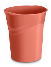 Corbeille à papier CEP Terra Nova – Coloris terracotta – 14 L en plastique recyclé