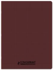 Conquérant Classique - Cahier polypro 24 x 32 cm - 96 pages - Grands Carreaux ( Seyès) - Marron