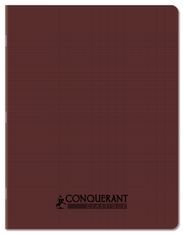 Conquérant Classique - Cahier polypro 17x22 cm - 96 pages - Grands Carreaux ( Seyès) - Marron