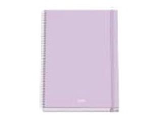 Dohe Serenity - Cuaderno - encuadernado espiral - A5 (162 x 210 mm) - 100 hojas / 200 páginas - cuadriculado - púrpura - cartón recubierto de papel laminado