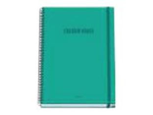 Dohe Color Vibes - Cuaderno - encuadernado espiral - A5 (148 x 210 mm) - 100 hojas / 200 páginas - cuadriculado - verde - cartón recubierto de papel laminado