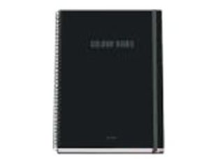 Dohe Color Vibes - Cuaderno - encuadernado espiral - A5 (148 x 210 mm) - 100 hojas / 200 páginas - cuadriculado - negro - cartón recubierto de papel laminado