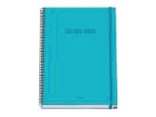 Dohe Color Vibes - Cuaderno - encuadernado espiral - A4 (210 x 297 mm) - 100 hojas / 200 páginas - cuadriculado - cián - cartón recubierto de papel laminado