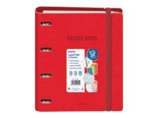 Dohe Color Vibes - Archivador de anillas - ancho de la espina: 40 mm - para A4 (210 x 297 mm) - rojo