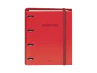 Dohe Color Vibes - Archivador de anillas - ancho de la espina: 40 mm - para A4 (210 x 297 mm) - rojo