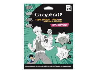 GRAPH'IT MANGA - Papier transfert - transparent (pack de 4)