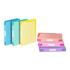 Classeur A4 - 4 Anneaux 30 mm Carton Rigide – 250 Feuilles – Tranche 5 cm avec Porte-Étiquette - disponible dans différentes couleurs