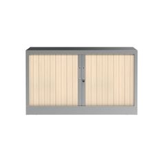 Réhausse pour armoire à rideaux metalliques -  L120 x H43 x P43cm - corps alu:/rideau  érable