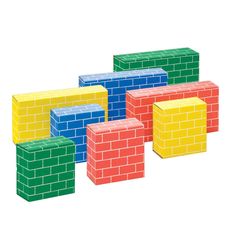 Bankers Box - 40 blocs de construction en carton - 4 couleurs - 2 tailles