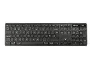 Targus EcoSmart - Clavier - full size - antimicrobienne - sans fil - Bluetooth 5.0, 2.4 GHz - AZERTY - Français - noir