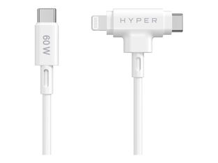 HyperJuice - Câble Lightning - 24 pin USB-C mâle pour 24 pin USB-C, Lightning mâle - 1.5 m - blanc