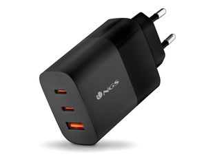 NGS - Chargeur secteur - 65W - 2 x USB-C + 1 x USB - noir