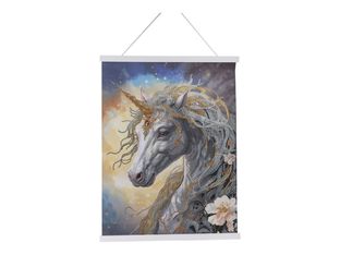 Craft Buddy Crystal Art - Kit mosaïque diamant artisanal - cosmic unicorn - 35 x 45 cm