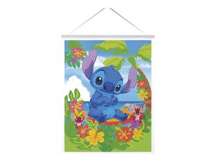 Craft Buddy Crystal Art Disney Lilo & Stitch - Kit mosaïque diamant artisanal - Stitch - 35 x 45 cm