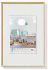 Cadre en plastique verre classique WALTHER "New Lifestyle" 10 x 15 cm coloris gold