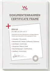 Cadre en plastique verre classique WALTHER "New Lifestyle" 20 x 30 cm coloris blanc