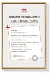 Cadre en plastique verre classique WALTHER "New Lifestyle" 21 x 29,70 cm coloris blanc