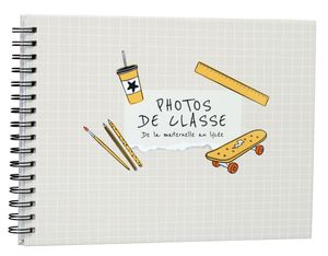 Album photos à spirales ERICA "Mes Photos de classe" pour 40 photos 22 x 29,5 cm coloris nude