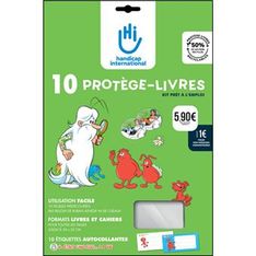 Kit de 10 protège-livres solidaires Handicap International