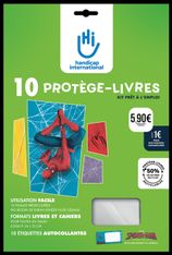 Kit de 10 protège-livres solidaires Handicap International
