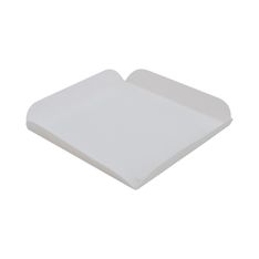 250 Carrés rainés blancs - 11 cm