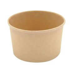 50 Pots à glace Kraft brun - 95 x 80 x 50 mm