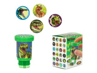 Depesche Vertrieb Dino World Collection - Tampon encreur - rond - dinosaures