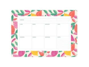 BLUE ART Summer Breeze - Semainier - 19,25 x 27 cm - 52 pages - citrons