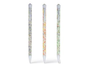 Oberthur Caracas Mini - Stylo à bille - purple flowers, orange flowers, colibris - rétractable