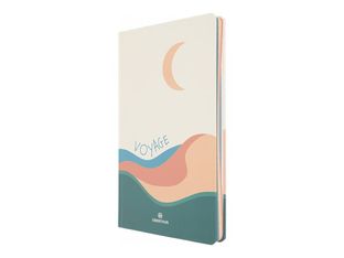 Oberthur Evasion - Cahier de notes - 130 x 210 mm - 100 feuilles / 200 pages - papier ivoire - doublé - voyage