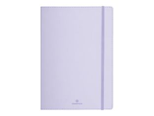 Oberthur - Cahier de notes - reliure piquée - A5 (148 x 210 mm) - 100 feuilles / 200 pages - papier ivoire - doublé