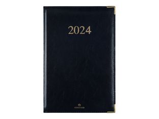 Oberthur Kiev - Agenda - semainier - 90 x 165 mm - noir