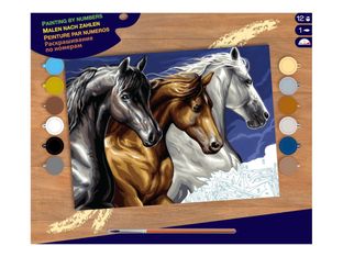 OZ INTERNATIONAL Painting by Number Cavalcade - Peinture par numéro - 300 x 400 mm