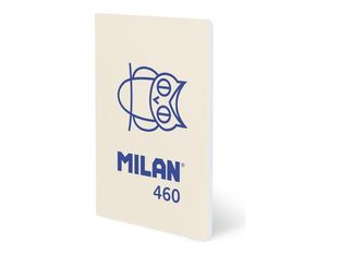 Milan 460 Since 1918 - Cuaderno - grapado - A5 (148 x 210 mm) - 24 hojas / 48 páginas - liso - búho - beige - cartón