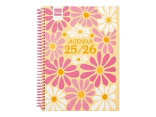 Finocam Diva - Agenda - 2025 - 2026 - semana vista - encuadernado espiral - 4° - 155 x 212 mm - spring - cartón