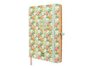 Finocam Minimal - Agenda - 2025 - 2026 - semana vista - M5 - 140 x 190 mm - margarita - poliuretano (PU)