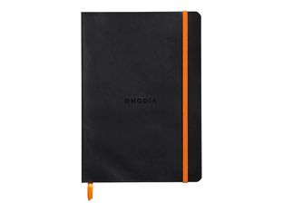 Rhodiarama - Cahier de notes - lien parfait - A5 (148 x 210 mm) - 80 feuilles / 160 pages - papier ivoire - petits carreaux - couverture turquoise