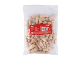 APLI kids Diy - Ensemble de poupées inachevé - 48 pièces - Maxi - 2.5 / 5 cm - bois naturel - bois