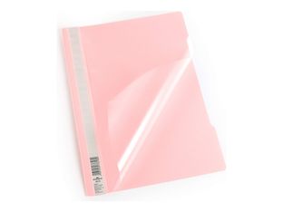 DURABLE - Chemise pour rapports - pour A4 (210 x 297 mm) - capacité : 100 feuilles - Rose clair (pack de 50)