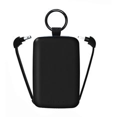 Jaym - Powerbank / batterie de secours rechargeable - porte clé - 4000 mAh  - noire