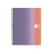 Miquelrius Notebook design Aurora - Cahier à spirale - A5 - 80 feuilles - petits carreaux (5x5 mm) - provence